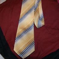 Herren-Krawatte, gelb gestreift