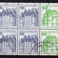 Berlin gestempelt Zusammendruck W73 + W74