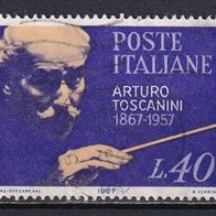 Italien, 1967, Mi. 1223, Toscanini, 1 Briefm., gest.