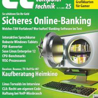 ct 25/2014: Sicheres Online-Banking, interaktive Sprachkurse, Heimkino, ...