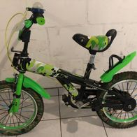 16 Zoll Kinderfahrrad Fahrrad schwarz grün