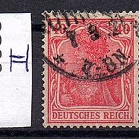 Dr076 Deutsches Reich Mi. Nr.86-II Germania o <
