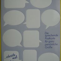 Postreklame - "Sprechende Postkarte" - 1990 / Sprechblasen / Werbung / Philatelie