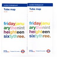 London Tube U-Bahn Taschenpläne Ausgaben: 05/2007 2 Stück RAR
