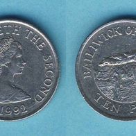 Jersey 10 Pence 1992