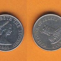 Jersey 5 Pence 1991