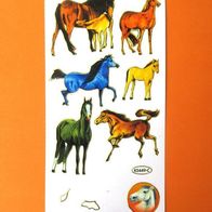 Kleiner Stickerbogen: 7 Glanz - Aufkleber Pferdefreunde Pferde Pony Sticker B