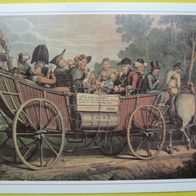 Postkarte - "Der Postwagen nach Gotha, um 1825" - Gemälde - Kutsche / Neu
