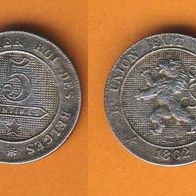 Belgien 5 Centimes 1862