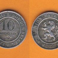 Belgien 10 Centimes 1862