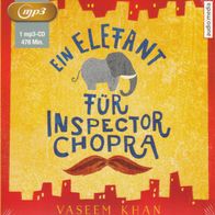 Hörbuch mp3-CD - Vaseem Khan - Ein Elefant für Inspector Chopra (NEU & OVP)