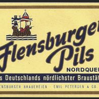 ALT ! Bieretikett Brauerei Emil Petersen Flensburg Schleswig-Holstein