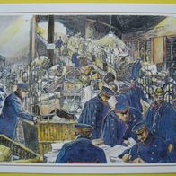 Postkarte - " Paketpostamt" - Gemälde - Berlin 1900 / Post / Beamter / Neu