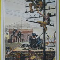 Postkarte - Telefonarbeiten, Berlin 1882 - Post / Sammeln / ungebraucht / Neu