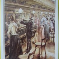 Postkarte - E. Knüttel: Fernsprechvermittlungsstelle, Berlin um 1900 - Gemälde / Neu