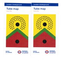 London Plan Map Tube U-Bahn Underground Taschenausgabe akt. 2 Stück 01/2022 RAR