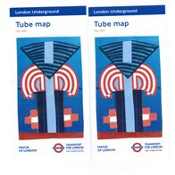 London Plan Map Tube U-Bahn Underground Taschenausgabe akt. 2 Stück 05/2020 RAR
