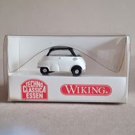 Wiking 1:87 BMW Isetta 4-Rad weiß-schwarz Techno Classica Essen 2000 in OVP 808 04;