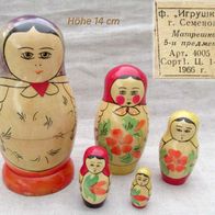 Souvenir aus Freundesland * original russische Matrioschka Matroschka von 1966
