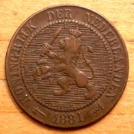 2 1/2 Cent 1881 Niederlande