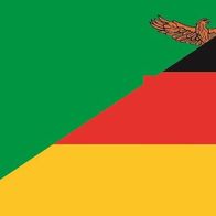 Mini Aufkleber Set – Sambia Flagge, 33x20 Mm, 12 Stück, Selbstklebend, Rechteckig