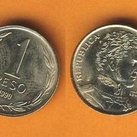 Chile 1 Peso 1990 (2)