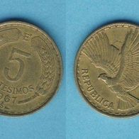 Chile 5 Centesimos 1967