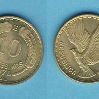 Chile 10 Centesimos 1970