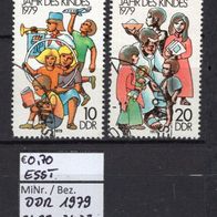 DDR 1979 Internationales Jahr des Kindes MiNr. 2422 - 2423 ESST