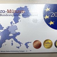 Euro - "Kursmünzensatz 2004 F" Deutschland in PP-Spiegelglanz