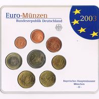 Euro - "Kursmünzensatz 2003 D" Deutschland in Stempelglanz