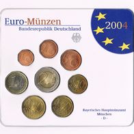Euro - "Kursmünzensatz 2004 D" Deutschland in Stempelglanz