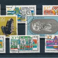 3703 - DDR Briefmarken Michel Nr.1471,1483-1486,1488,1489,1515 gest. Jahrg.1969