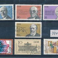 3711 - DDR Briefmarken Michel Nr 2603,2604,2606,2608,2618,2619,2622 gest Jahrg.1981