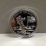5Dollar Münze Liberia 2000, "Der erste Mensch auf dem Mond"