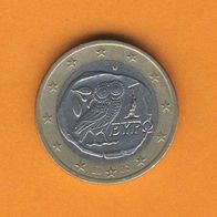 Griechenland 1 Euro 2002 mit Buchstabe S