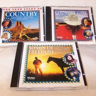 3 CD - Country Music - Songs of Freedom / Country Girl / The True.., Delta Music 1994