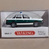Wiking 1:87 Audi 80 Polizei Bayern weiß-minzgrün in OVP 0864 43 (2019)