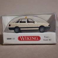 Wiking 1:87 Audi 80 Taxi hellelfenbein in OVP 0800 10 (2014)