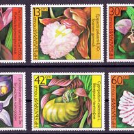Bulgarien - Postfrisch Mi-Nr. 3441-46 "Orchideen" nur 25%Mi