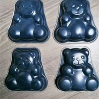 4 x Kuchenform Bärchen Teddy *