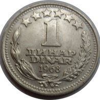 Jugoslawien 1 Dinar 1968 ## Li2