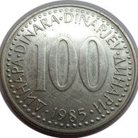 Jugoslawien 100 Dinara 1985 ## B