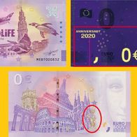 0 Euro Schein Sea Life Porto MEBT 2020-2 Anniversary selten Nr 4420