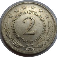 Jugoslawien 2 Dinara 1971 ## Kof4