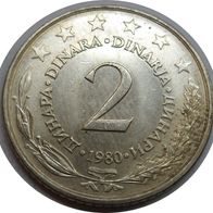 Jugoslawien 2 Dinara 1980 ## Kof4