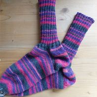 Handarbeit * Kuschelige Wollsocken aus Regia-Sockenwolle, Gr. 40/41