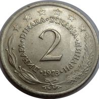 Jugoslawien 2 Dinara 1973 ## Kof4