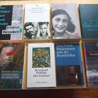 Oberstufe Deutsch Literatur Paket Anne Frank Nibelungen Vorleser Biedermann uva.