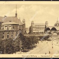 Ak Essen: Huyssens-Stiftung- Handelshof - Hauptbahnhof 1928 / Stempel